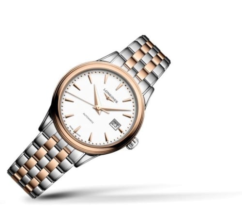 Longines Flagship 30 Stainless Steel - Pink Gold / White / Bracelet