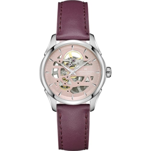 Hamilton Jazzmaster Skeleton Lady Auto 36 Stainless Steel / Pink