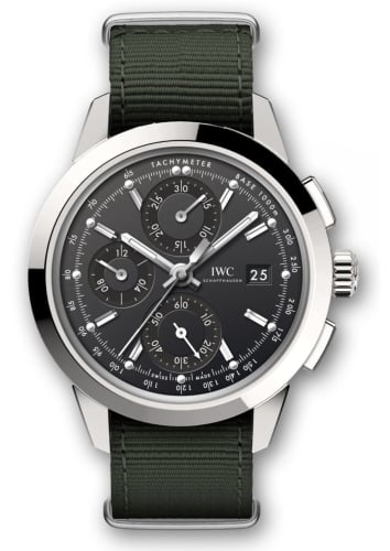 IWC Schaffhausen Ingenieur Chronograph Custom Stainless Steel / Black-Rhodium / NATO