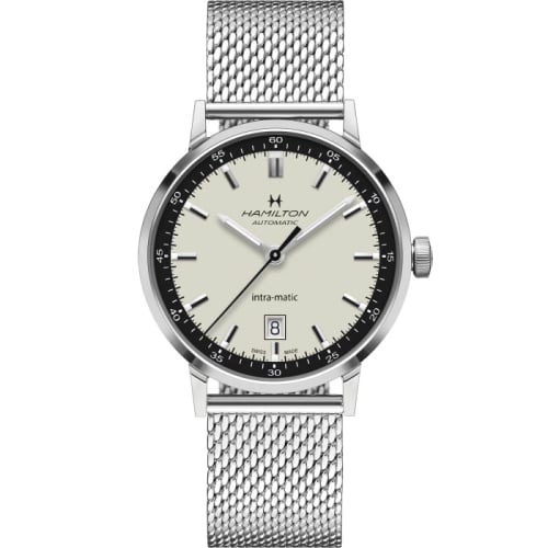 Hamilton Intra-Matic 40 Stainless Steel / Silver / Mesh