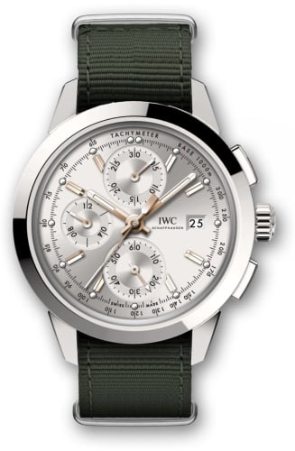 IWC Schaffhausen Ingenieur Chronograph Custom Stainless Steel / Silver-Gold / NATO