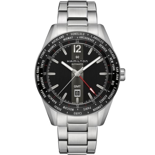 Hamilton Broadway GMT Limited Edition 46 Stainless Steel / Black / Bracelet