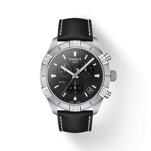 Tissot PR 100 Sport Gent Chronograph Stainless Steel / Black