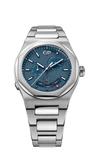 Girard-Perregaux Laureato Perpetual Calendar Stainless Steel / Blue