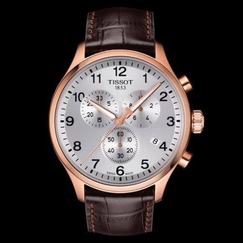 Tissot Chrono XL Classic Rose Gold / Silver / Strap