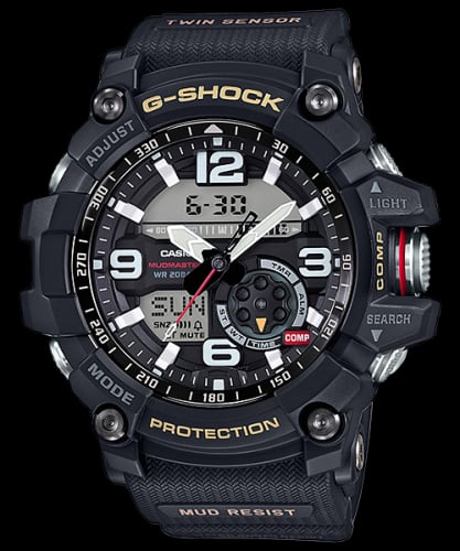 Casio G-Shock Mudmaster Twin Sensor Black / Black