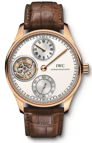 IWC Schaffhausen Portugieser Regulateur Tourbillon Rose Gold / Silver
