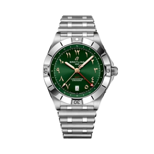 Breitling Chronomat 40 GMT Stainless Steel / Green / Middle East