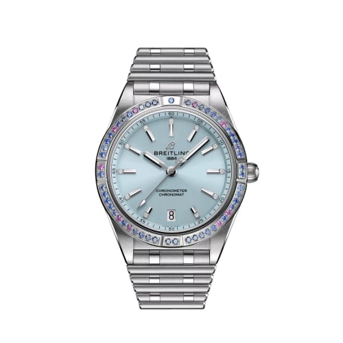 Breitling Chronomat Automatic 36 Stainless Steel - White Gold / Ice Blue / South Sea / Bracelet