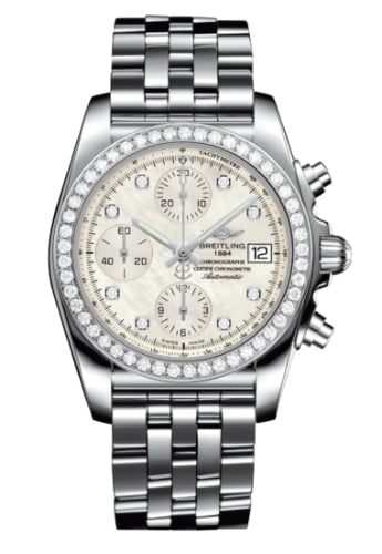 Breitling Chronomat 38 SleekT Stainless Steel / Diamond / MOP / Bracelet