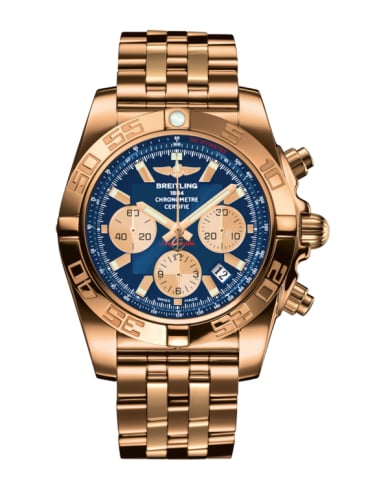 Breitling Chronomat 44 Rose Gold / Metallica Blue / Bracelet