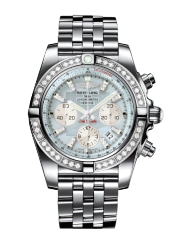 Breitling Chronomat 44 Stainless Steel / Diamond / Gray Pearl Diamond / Bracelet
