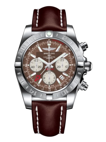 Breitling Chronomat 44 GMT Stainless Steel / Metallica Brown / Calf