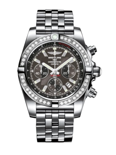 Breitling Chronomat 44 Stainless Steel / Diamond / Carbon Black / Bracelet