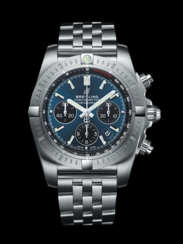 Breitling Chronomat B01 Chronograph 44 Stainless Steel / Blackeye Blue / Bracelet