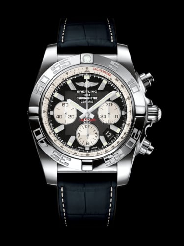 Breitling Chronomat 44 Stainless Steel / Onyx Black / Croco Rubber / Folding