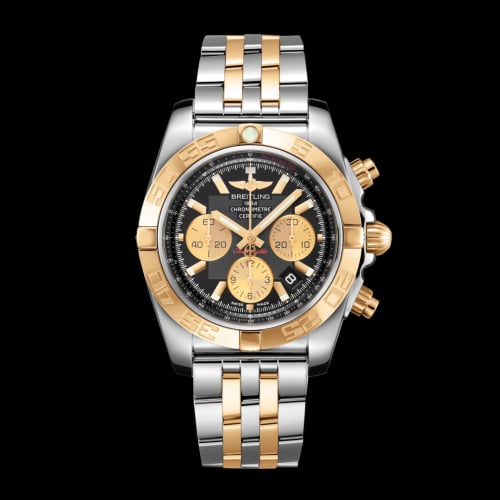 Breitling Chronomat 44 Stainless Steel / Rose Gold / Onyx Black / Bracelet