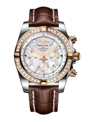 Breitling Chronomat 44 Stainless Steel / Rose Gold / Diamond / Pearl Diamond / Croco