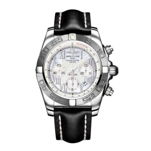 Breitling Chronomat 44 Stainless Steel / MOP - Roman / Calf