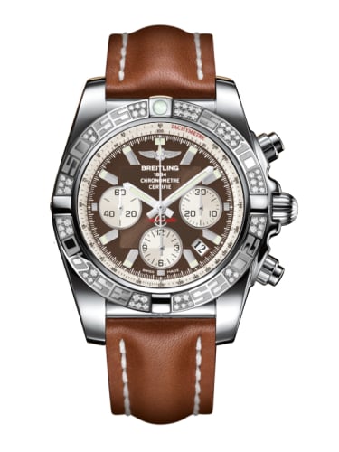 Breitling Chronomat 44 Stainless Steel / Diamond / Metallica Brown / Calf