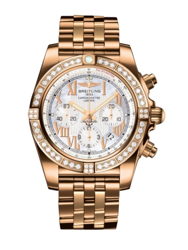Breitling Chronomat 44 Rose Gold / Diamond / Pearl Roman / Bracelet