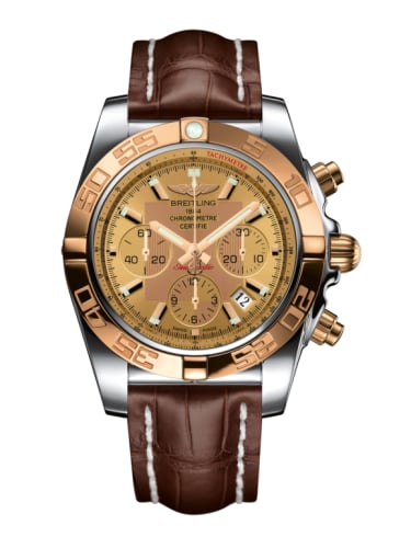 Breitling Chronomat 44 Stainless Steel / Rose Gold / Golden Sun / Croco / Pin