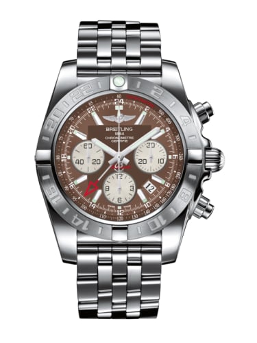 Breitling Chronomat 44 GMT Stainless Steel / Metallica Brown / Bracelet