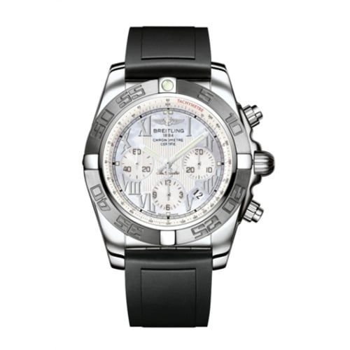 Breitling Chronomat 44 Stainless Steel / MOP - Roman / Rubber