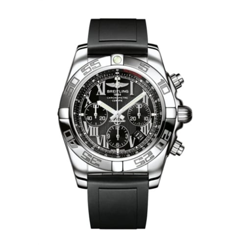 Breitling Chronomat 44 Stainless Steel / Onyx Black Roman / Rubber