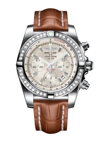 Breitling Chronomat 44 Stainless Steel / Diamond / Sierra Silver / Croco