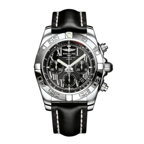 Breitling Chronomat 44 Stainless Steel / Onyx Black Roman / Calf