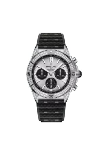 Breitling Chronomat B01 42 Stainless Steel - Diamond / Silver / Rubber