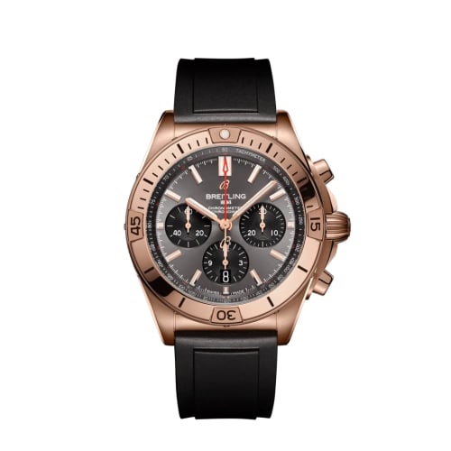Breitling Chronomat B01 42 Red Gold / Anthracite / Rubber