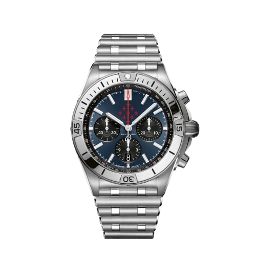 Breitling Chronomat B01 42 Stainless Steel / Red Arrows / Rouleaux