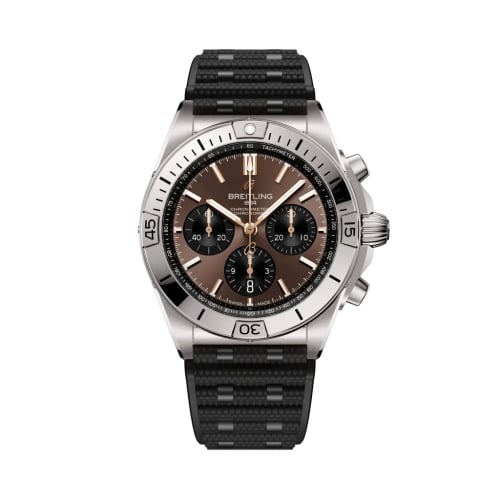 Breitling Chronomat B01 42 Stainless Steel / Brown / Switzerland