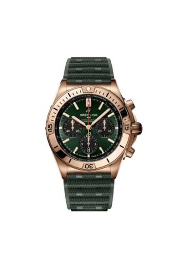 Breitling Chronomat B01 42 Red Gold / Green / Rubber