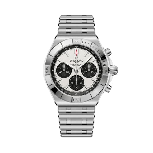 Breitling Chronomat B01 42 Stainless Steel / White / Rouleaux