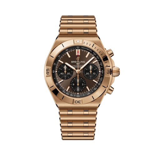 Breitling Chronomat B01 42 Red Gold / Brown / Rouleaux