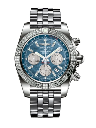 Breitling Chronomat 44 White Gold / Diamond / Black Pearl Diamond / Bracelet