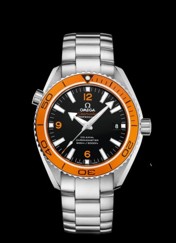 Omega Seamaster Planet Ocean 600M Co-Axial 42 Stainless Steel / Orange / Bracelet