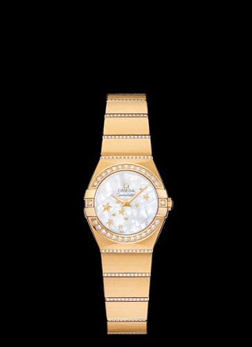 Omega Constellation Quartz 24 Brushed Yellow Gold / Diamond / MOP