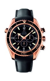 Omega Seamaster Planet Ocean 600M Co-Axial 45.5 Chronograph Red Gold / Black / Rubber