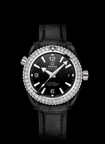 Omega Seamaster Planet Ocean 600M Co-Axial 39.5 Master Chronometer Deep Black / Black / Strap