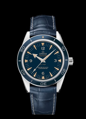Omega Seamaster 300 Master Co-Axial Platinum / Blue / Strap