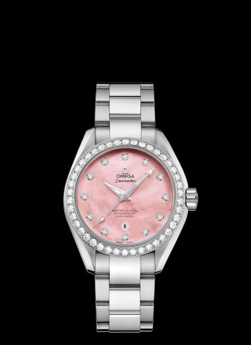 Omega Seamaster Aqua Terra 150M Master Co-Axial 34 Stainless Steel / Diamond / Pink MOP / Bracelet