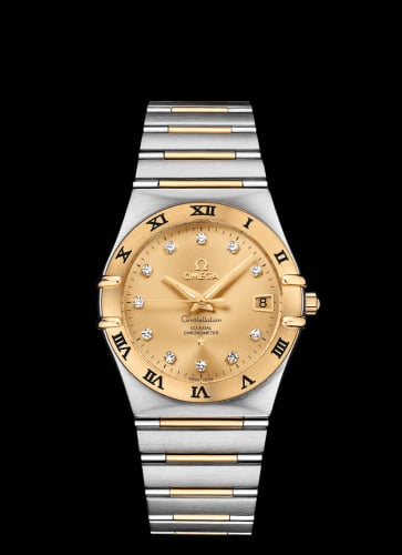 Omega Constellation Co-Axial 35.5 Stainless Steel / Yellow Gold / Champagne / 160 Years