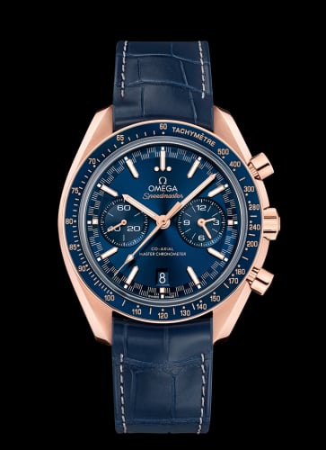 Omega Speedmaster Racing Master Co-Axial / Sedna / Blue / Alligator