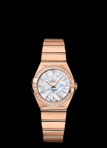 Omega Constellation Quartz 27 Brushed Red Gold / Diamond / MOP