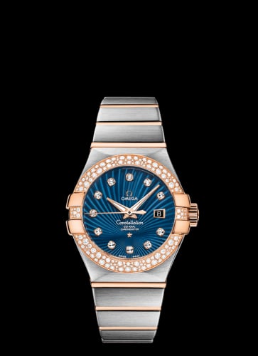 Omega Constellation Co-Axial 31 Stainless Steel / Red Gold / Snow / Blue Supernova