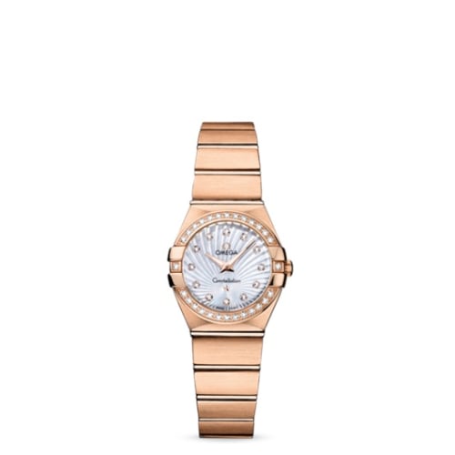 Omega Constellation Quartz 24 Brushed Red Gold / Diamond / MOP Supernova